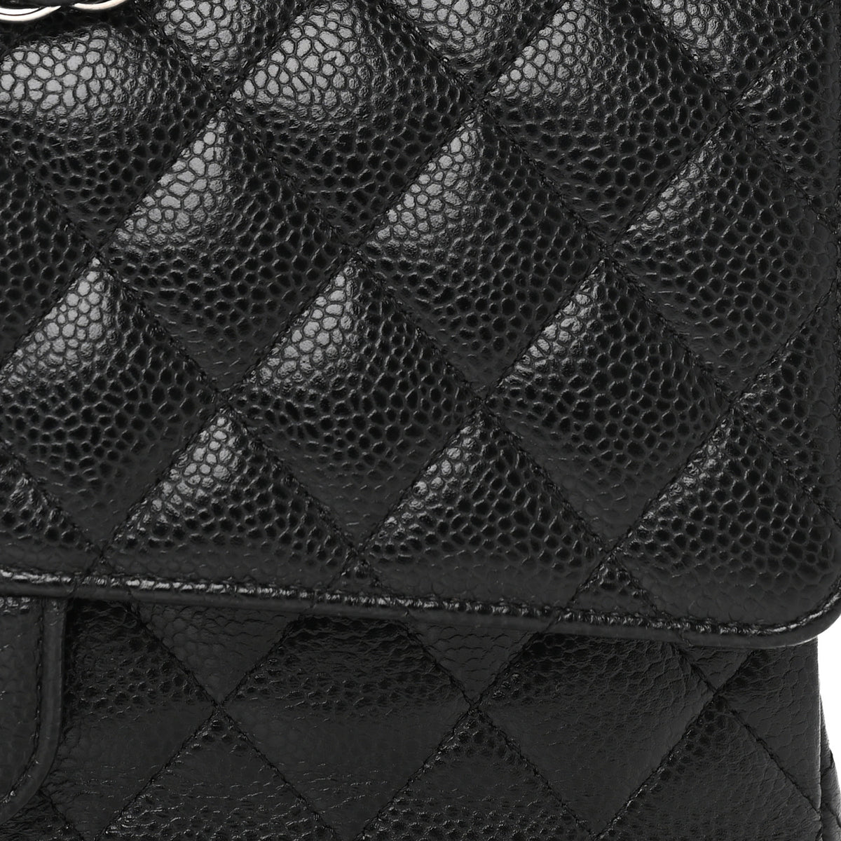 Chanel Caviar Quilted Medium Double Flap Black 7 of 9