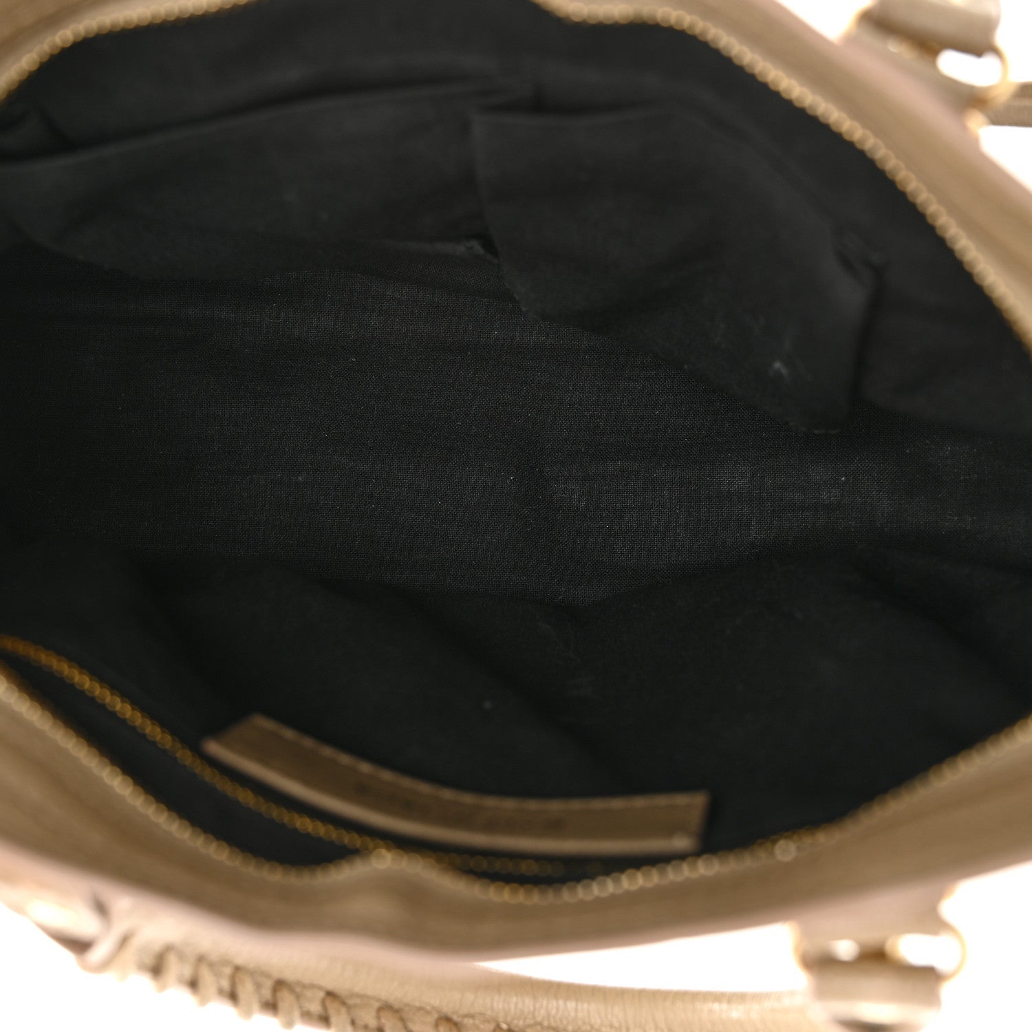 Balenciaga Chevre Gold Metallic Edge Hardware City Beige Latte 5 of 7