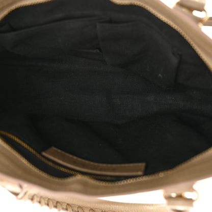 Balenciaga Chevre Gold Metallic Edge Hardware City Beige Latte 5 of 7