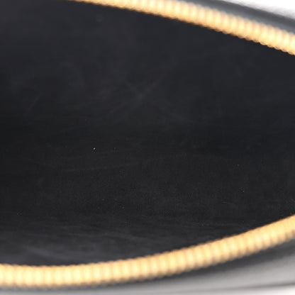 Christian Dior Grained Calfskin Caro Double Pouch Black 5 of 7