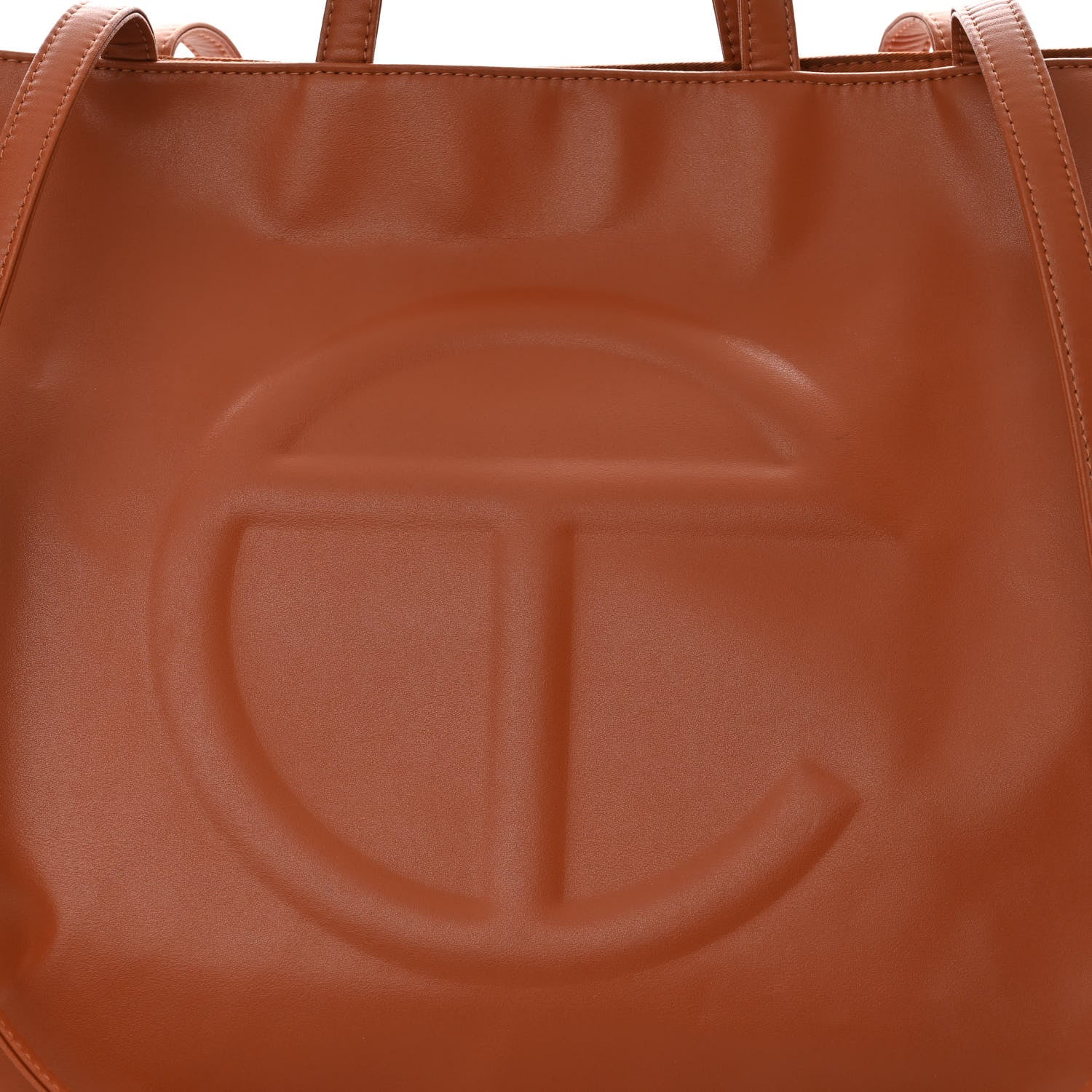 Telfar Vegan Leather Large Shopping Bag Tan 8 of 12