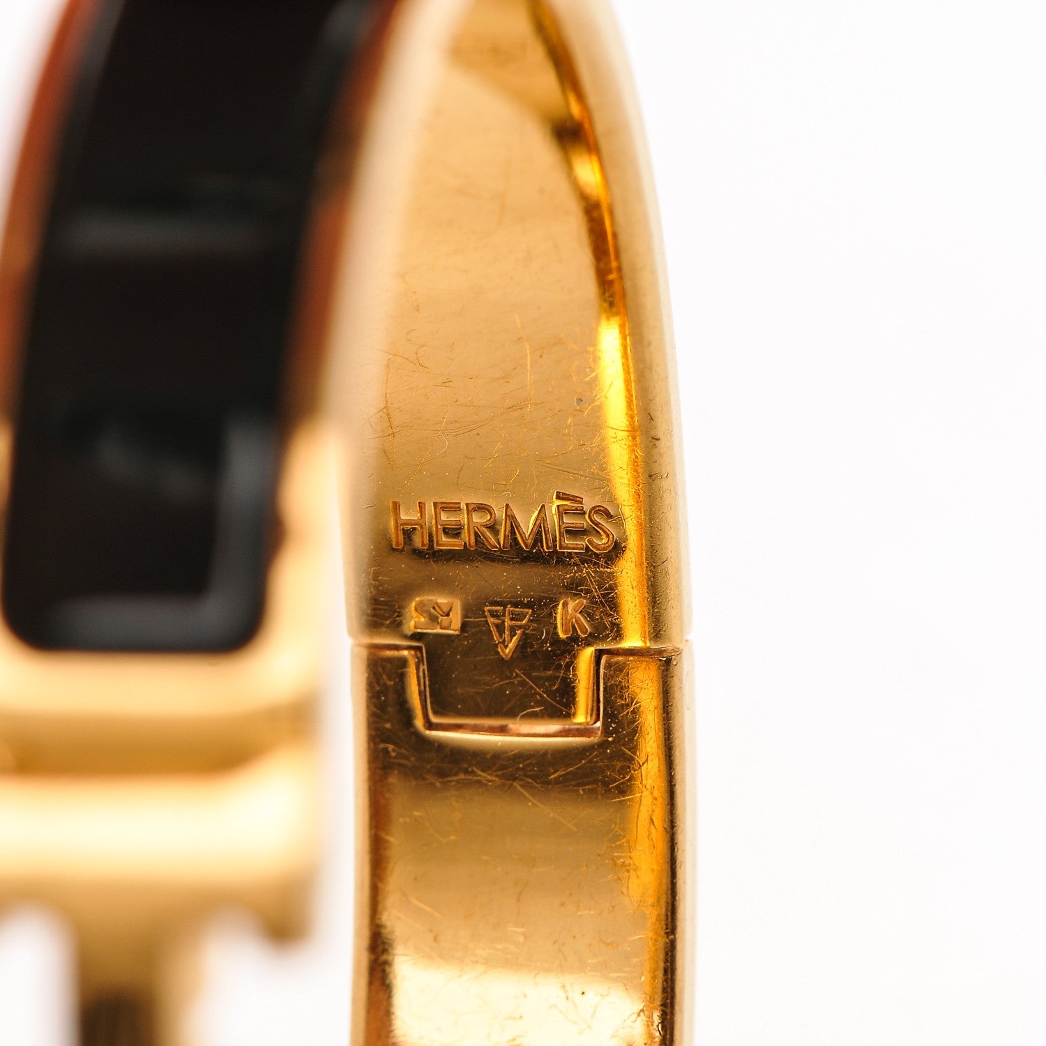 Hermes Enamel Narrow Clic Clac H Bracelet PM Black 4 of 5