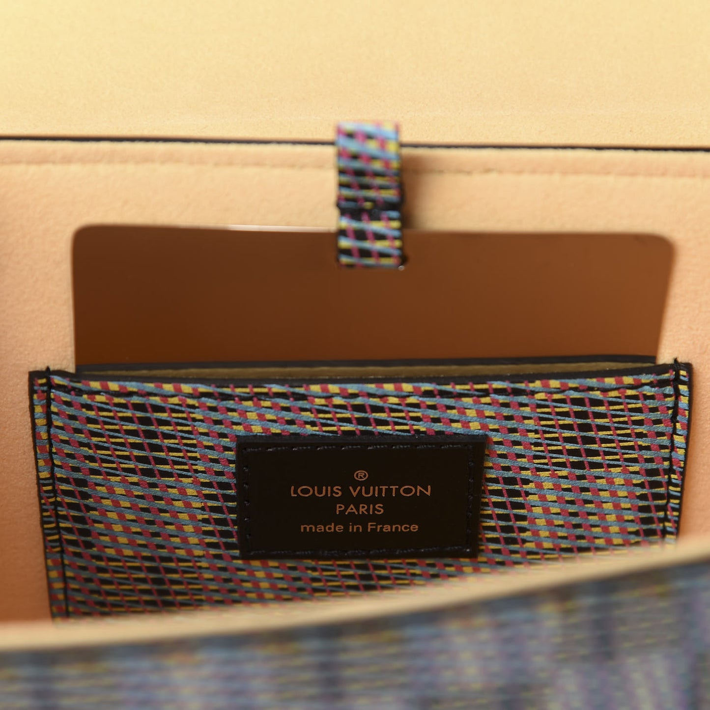 Calfskin Monogram LV Pop Twist Shoulder Bag MM Blue