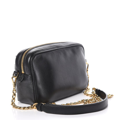 Prada Nappa Zippers Bow Clutch Black 3 of 9