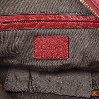 Chloe Calfskin Large Marcie Hobo Garnet 6 of 11