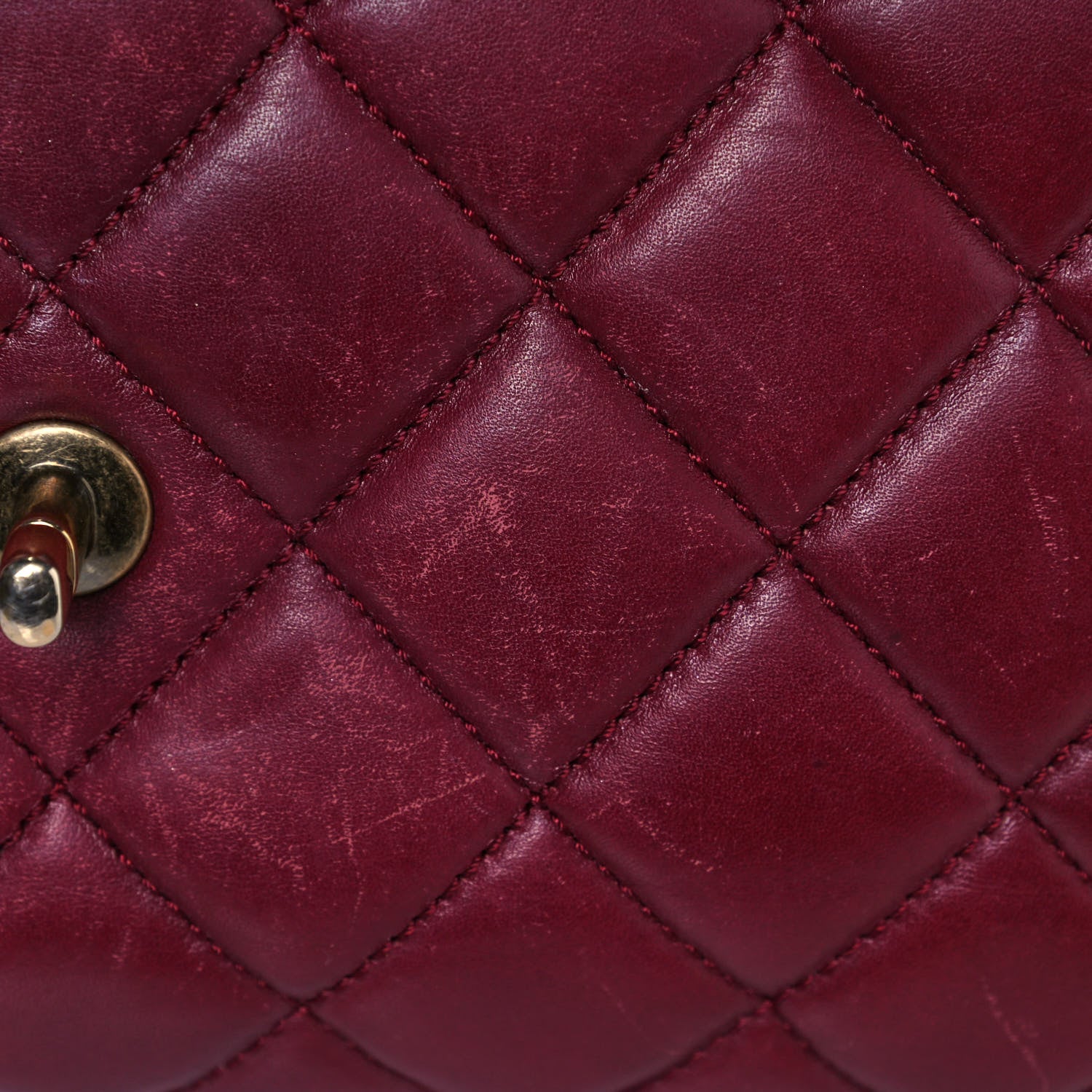 Chanel Glazed Calfskin Quilted Large Perfect Edge Flap Red 15 of 25