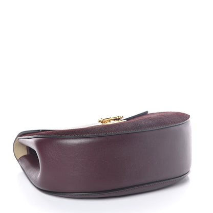 Chloe Calfskin Pony Hair Drew Shoulder Bag Sienna Red 4 of 9