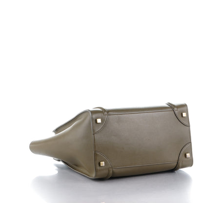 Celine Smooth Calfskin Mini Luggage Khaki 4 of 8