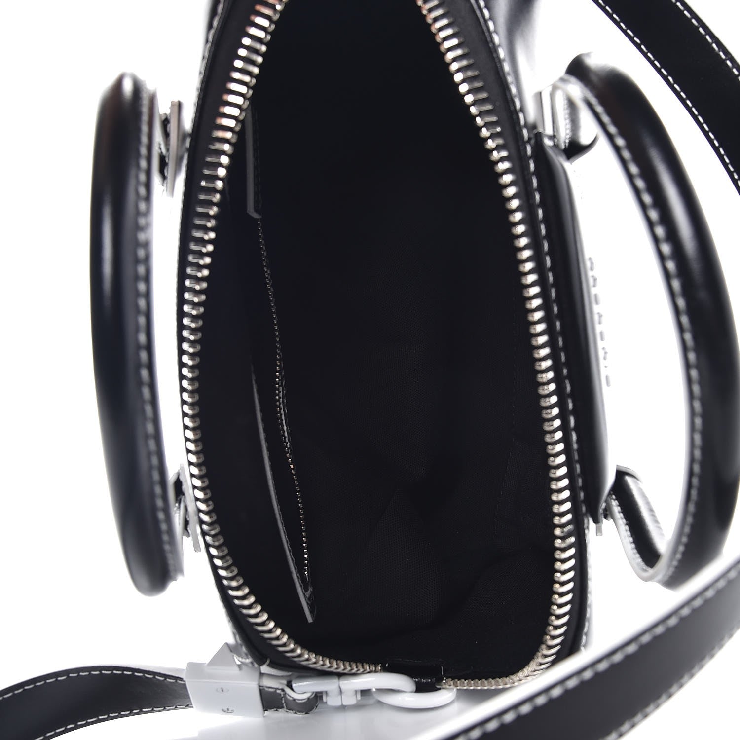 Givenchy Calfskin Contrast Topstitch Small Antigona Black White 5 of 7