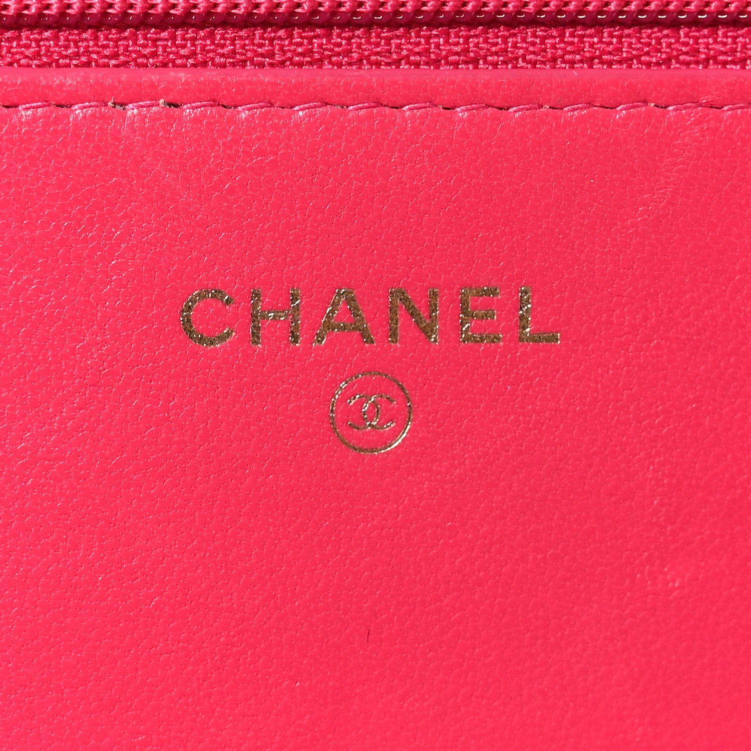 Chanel Lambskin Quilted Boy Wallet On Chain WOC Dark Fuchsia 6 of 14