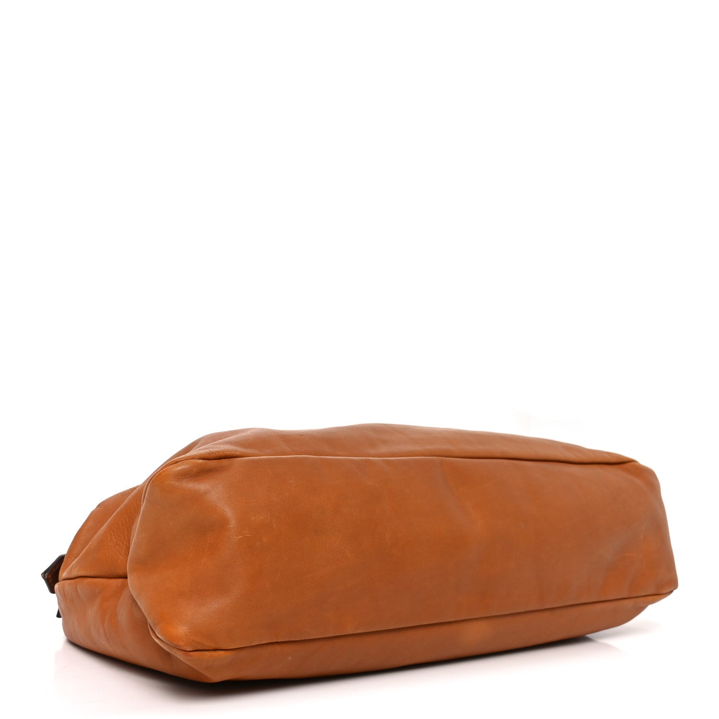 Calfskin Medium Horsebit Chain Hobo Brown