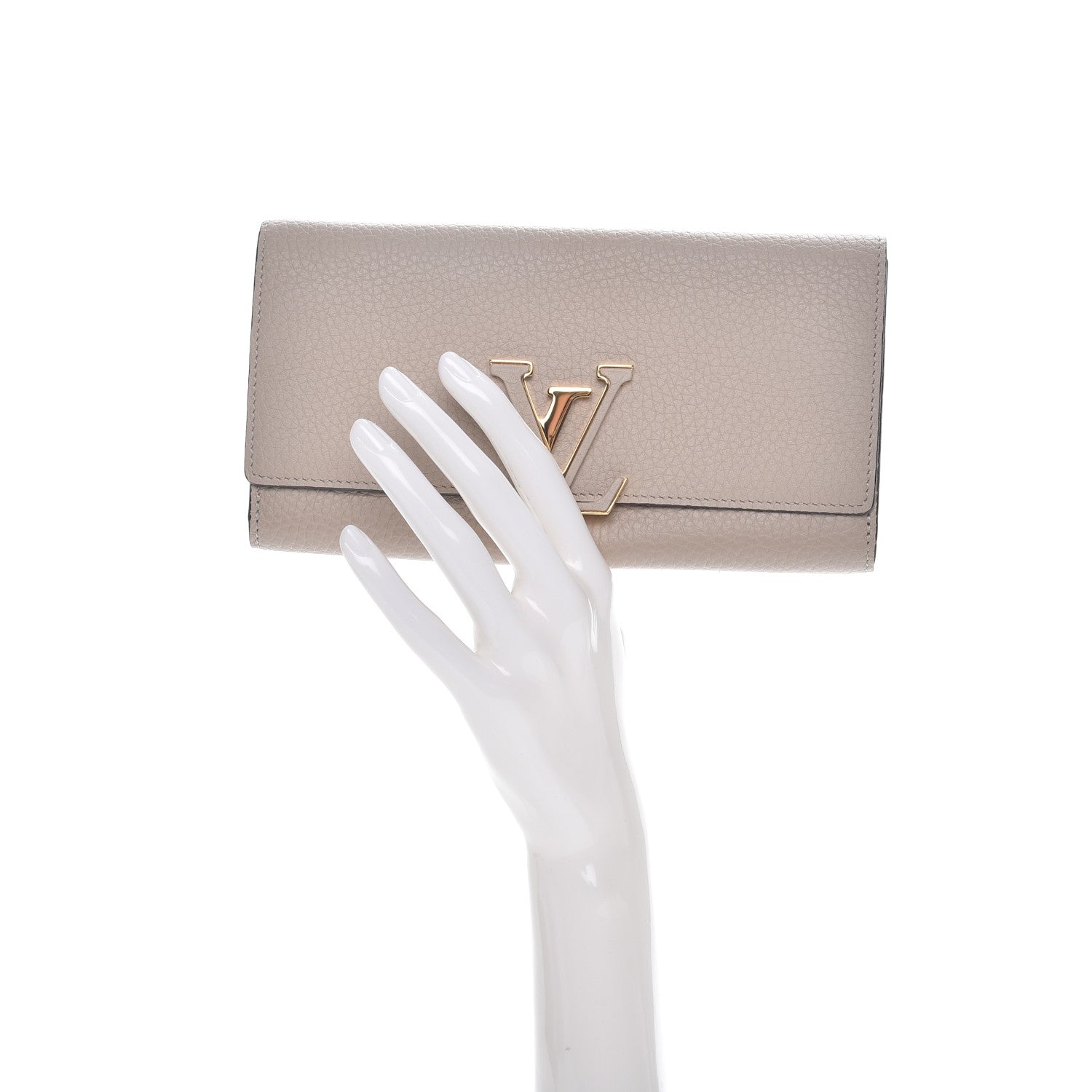 Louis Vuitton Taurillon Capucines Wallet Galet 2 of 7