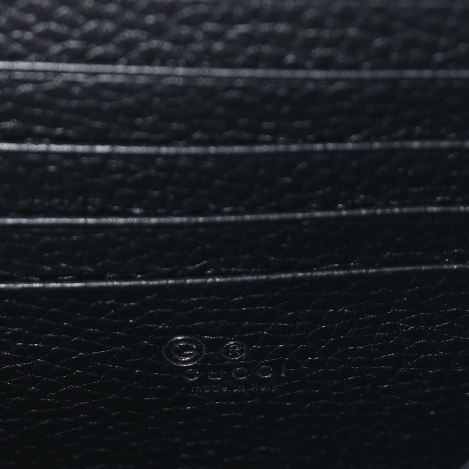 Gucci Calfskin GG Marmont Chain Wallet  Black 5 of 7