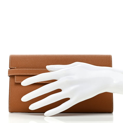 Hermes Epsom Kelly Longue Wallet Gold 2 of 7