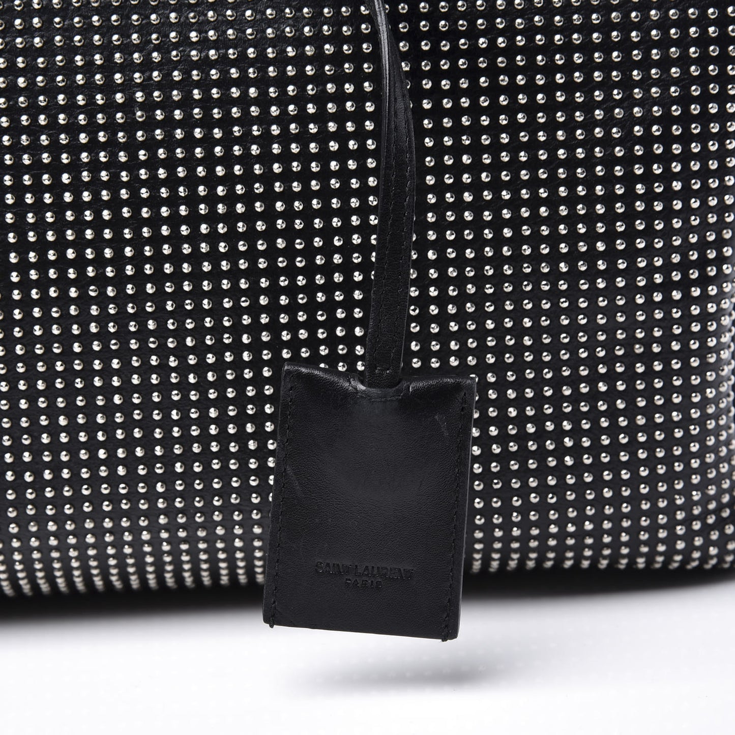 Calfskin Studded Classic Duffle 6 Black