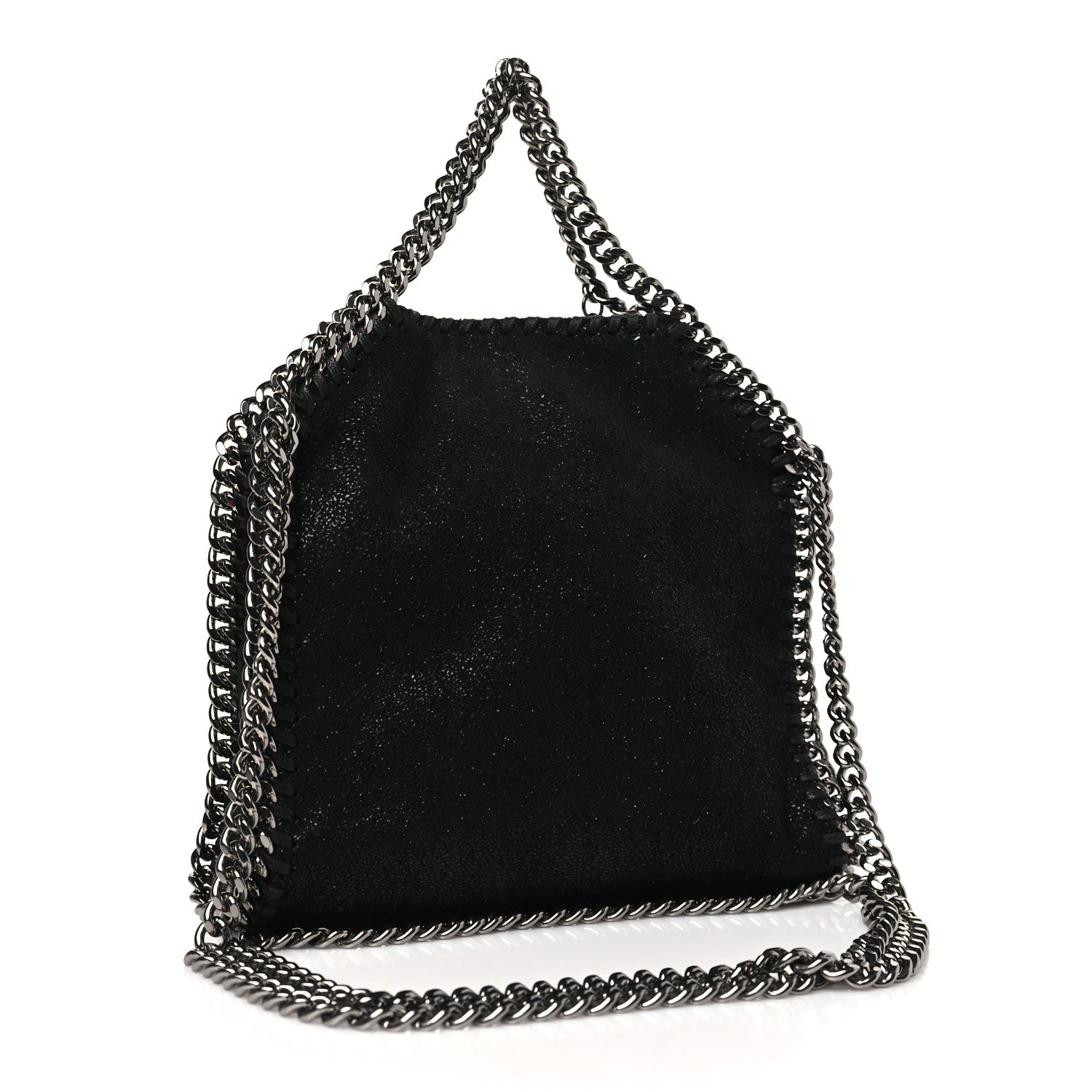 Stella McCartney Shaggy Deer Tiny Falabella Tote Black 3 of 9