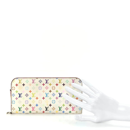 Louis Vuitton Monogram Multicolor Insolite Wallet White Litchi 2 of 7