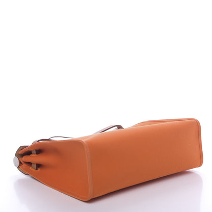 Hermes Vache Hunter Toile Herbag Zip 31 PM Orange 6 of 13