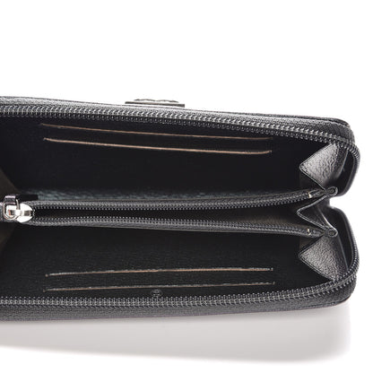 Chanel Iridescent Goatskin Quilted Small Boy Zip Around Wallet Purple 5 of 9