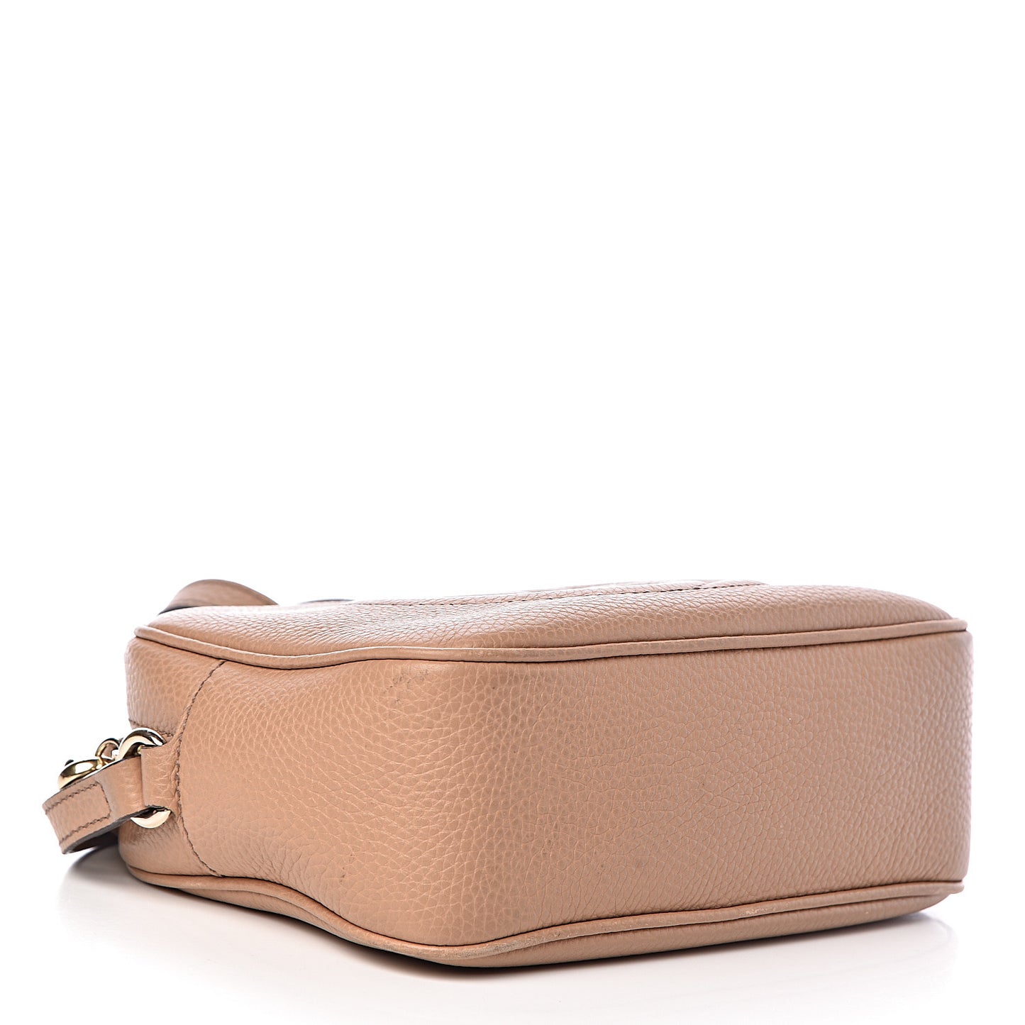 Pebbled Calfskin Small Soho Disco Bag Camelia