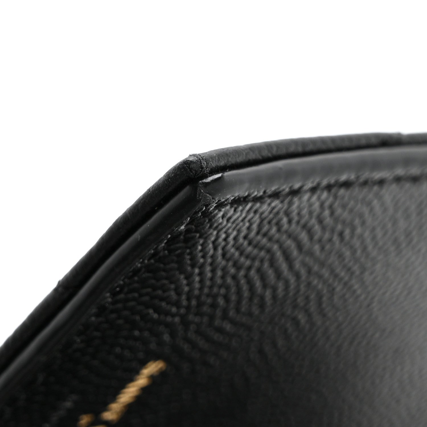 Saint Laurent Grain De Poudre Matelasse Chevron Monogram Zipped Two-Part Wallet Black 8 of 10