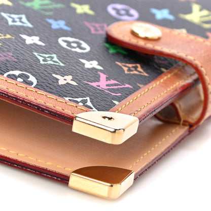 Louis Vuitton Monogram Multicolor Small Ring Agenda Cover Black 8 of 12