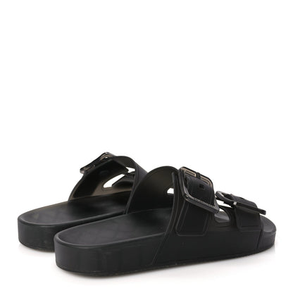 Balenciaga Technical Polyurethane Mallorca Slide Sandals 38 Black 4 of 6
