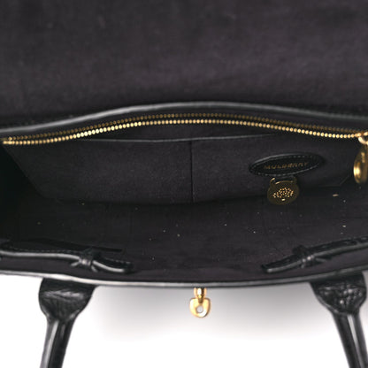 Mulberry Calfskin Crocodile Embossed Bayswater Black 4 of 8