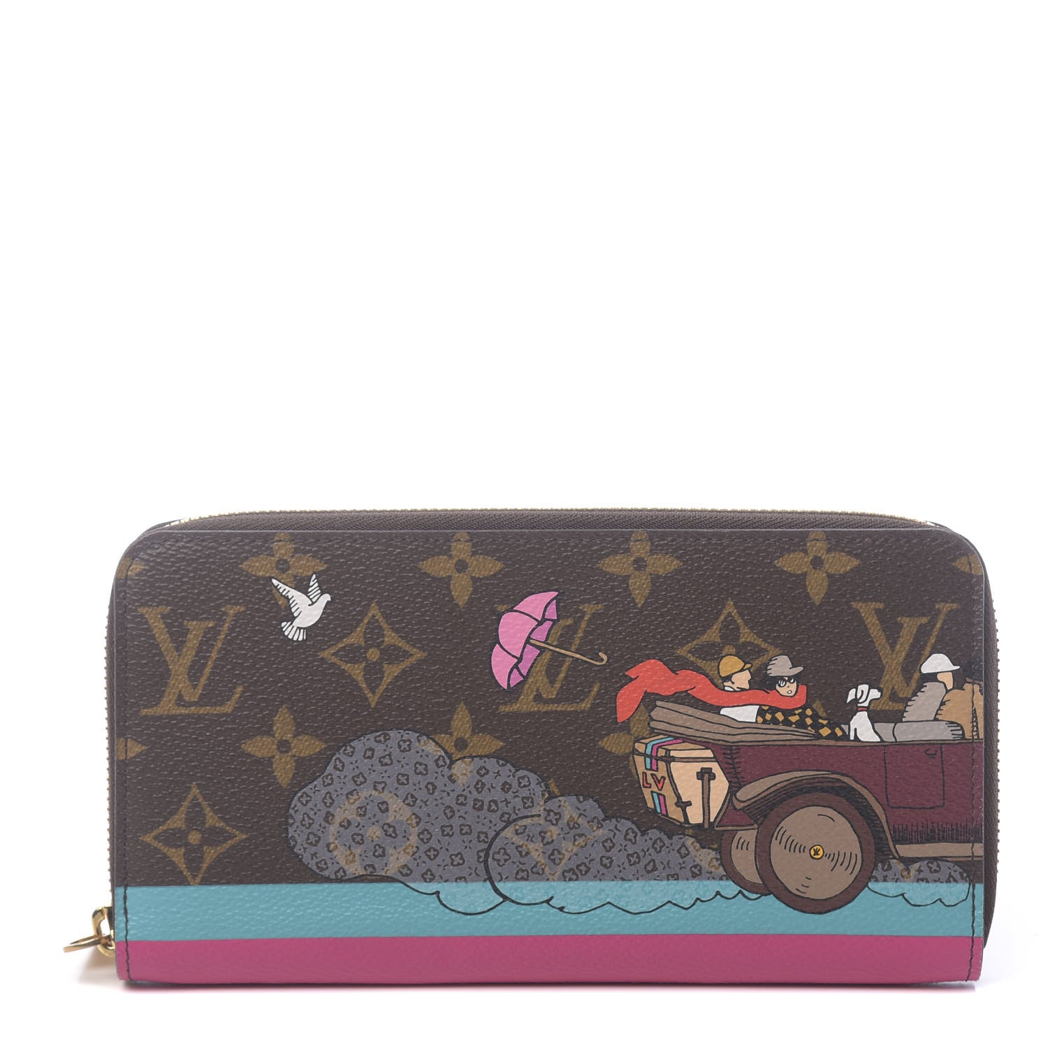 Louis Vuitton Monogram 2015 Christmas Animation Zippy Wallet Hibiscus 1 of 6