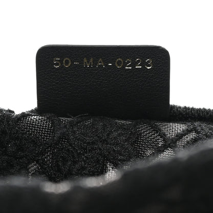 Christian Dior Embroidered 3D Macrame D-Lace Butterfly Medium Book Tote Black Multicolor 7 of 12