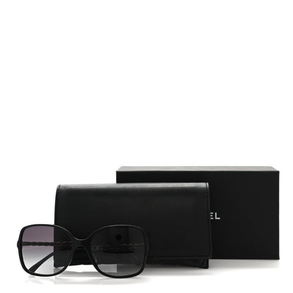 Chanel Lambskin Square Chain Sunglasses 5210-Q Black 8 of 8