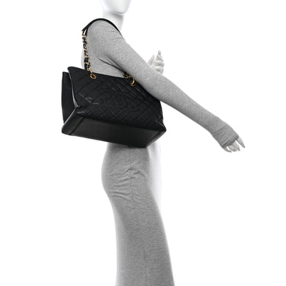 Chanel Caviar Quilted Grand Shopping Tote GST Black 2 of 11