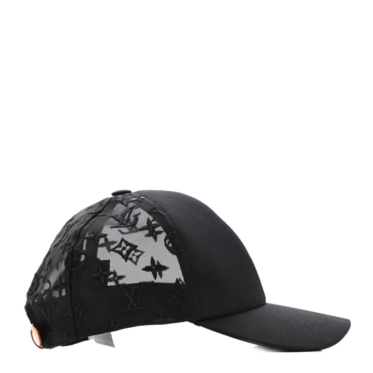 Monogram Mesh Cotton Cap L Black