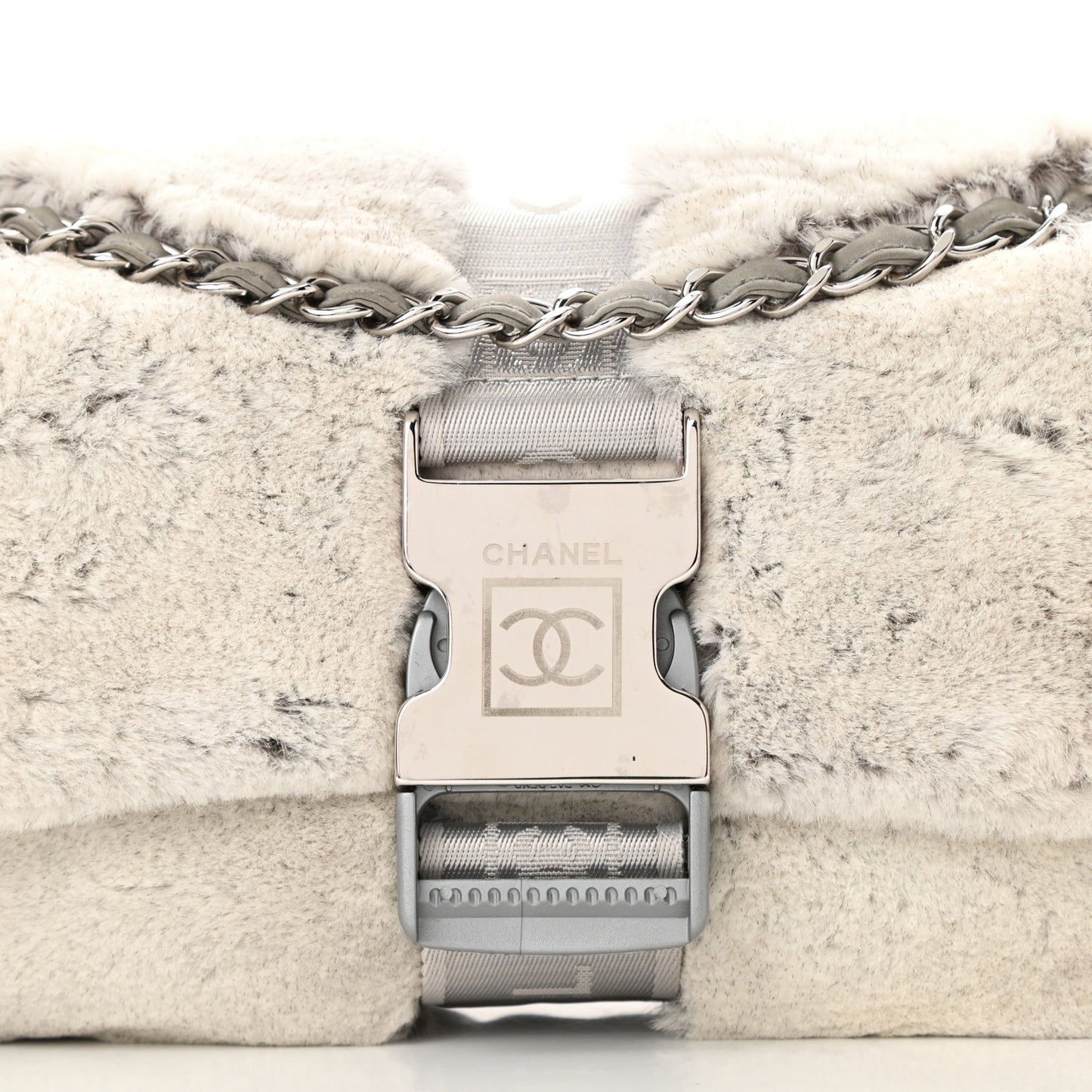 Rabbit Fur Sport Flap Grey