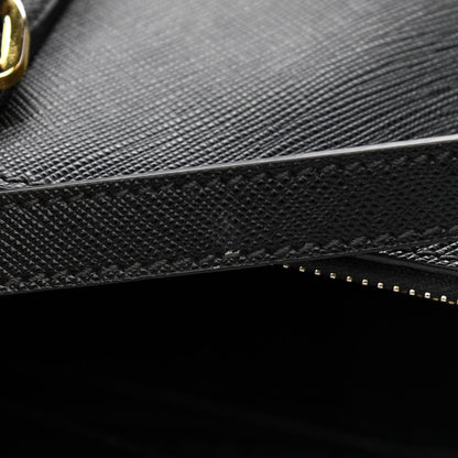 Prada Saffiano Medium Galleria Double Zip Tote Black 10 of 10