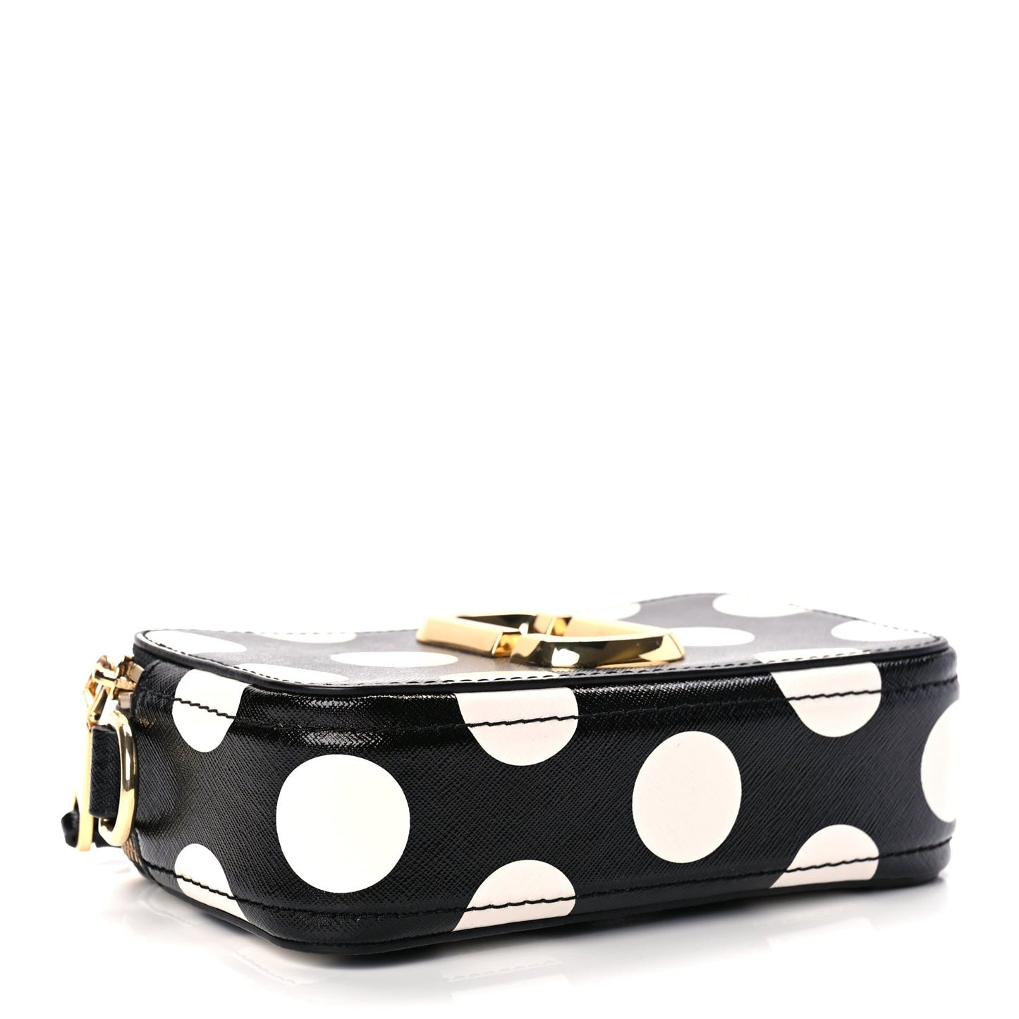 Saffiano The Dot Snapshot Camera Bag Black White