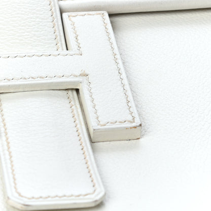 Hermes Evergrain Jige PM Clutch White 9 of 12