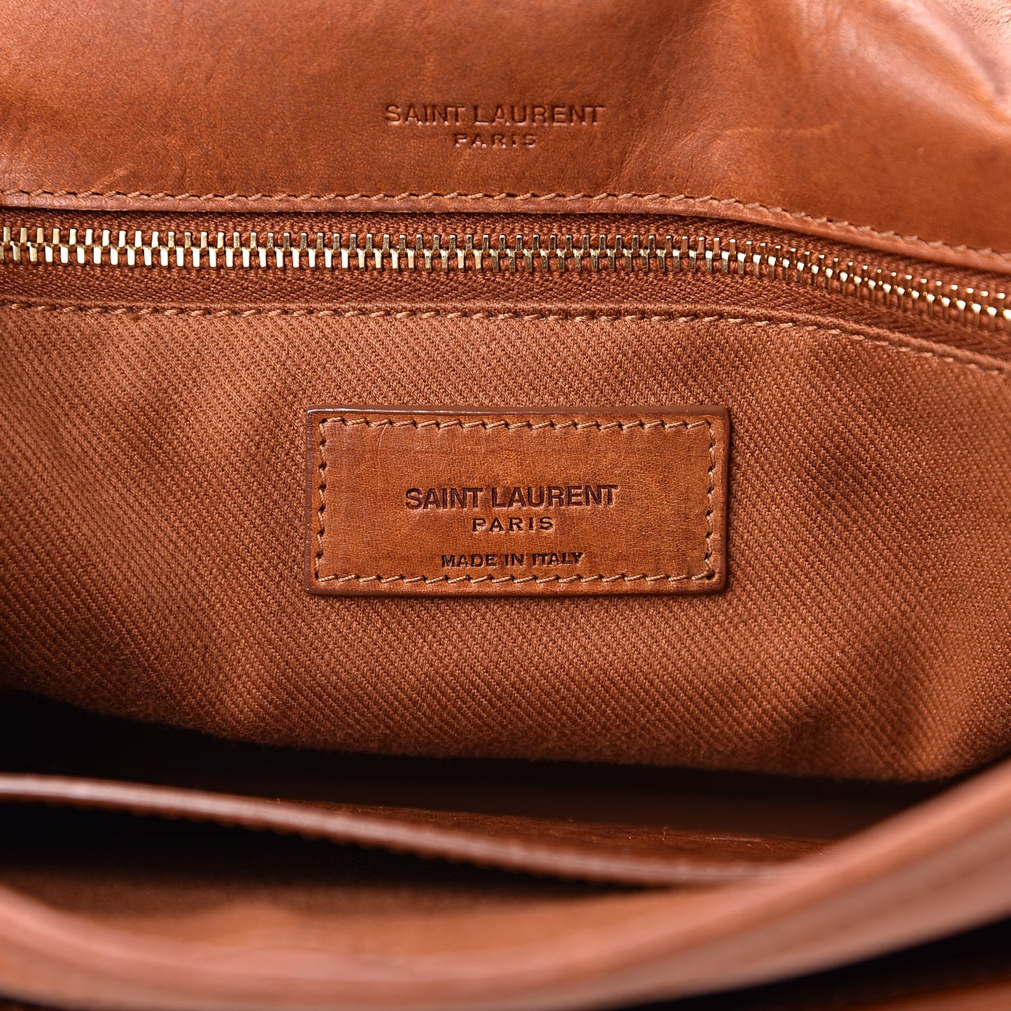 Calfskin Monogram Medium Niki Chain Satchel Cognac