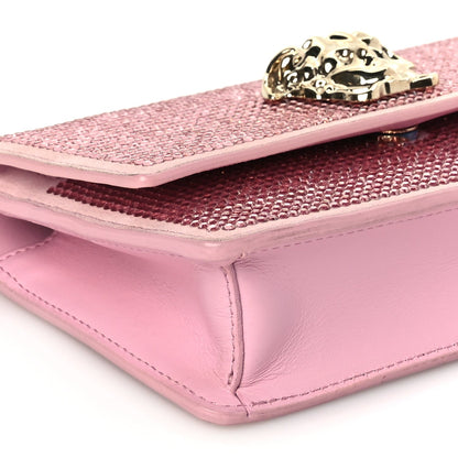 Versace Vitello Crystal Palazzo Evening Bag Pink 7 of 8