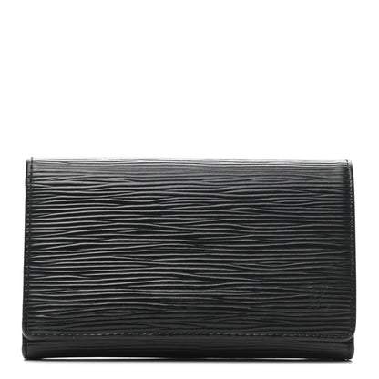 Louis Vuitton Epi Porte-Monnaie Billets Tresor Wallet Black 1 of 7