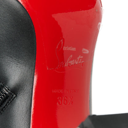 Christian Louboutin Smooth Calfskin Suzi Folk 85 Ankle Boots 36.5 Black 6 of 7