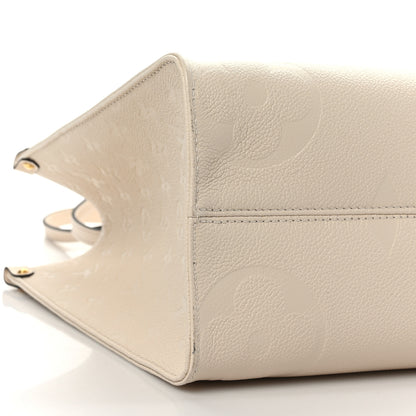 Louis Vuitton Empreinte Monogram Giant Onthego MM Creme 7 of 8