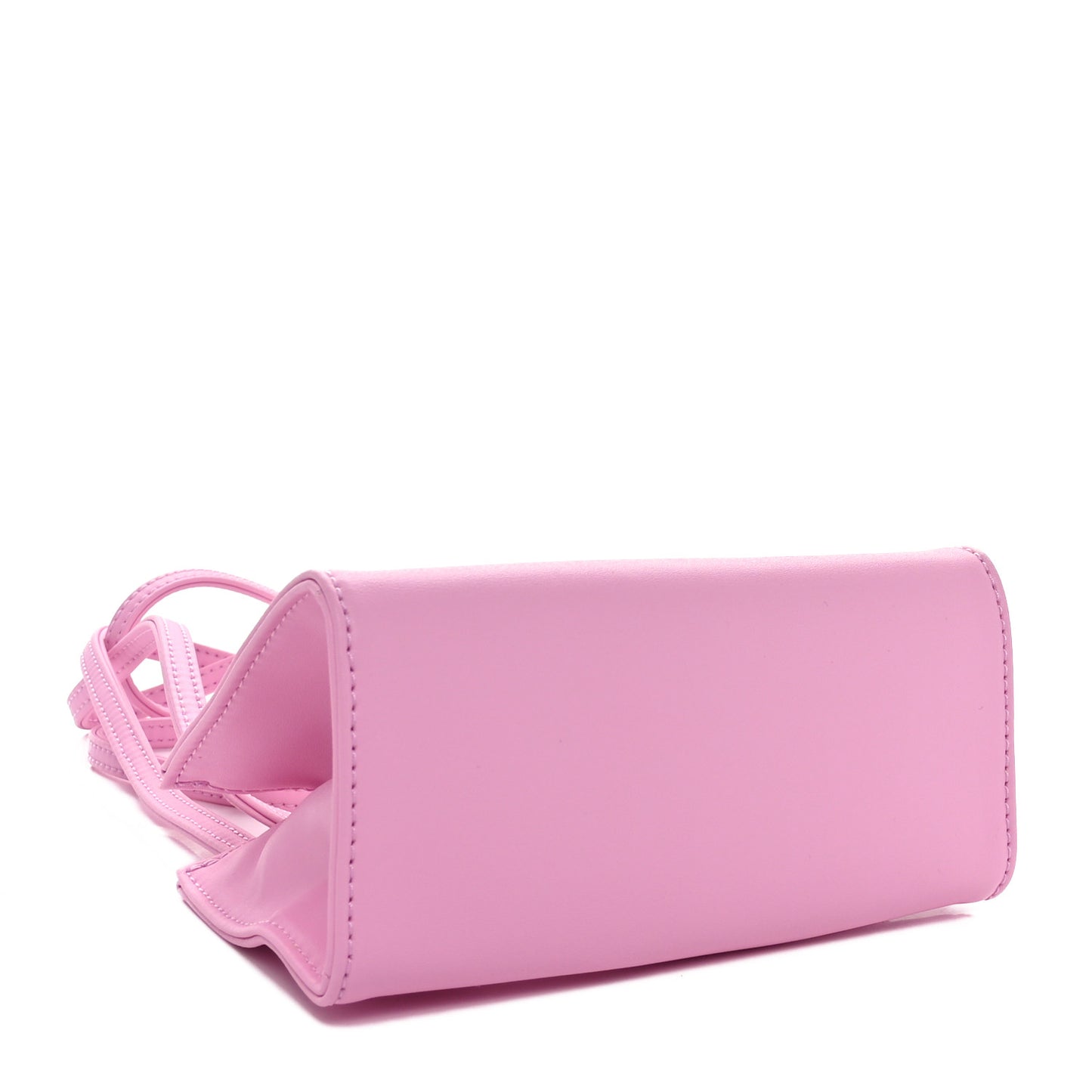 Vegan Leather Small Shopping Bag Bubblegum