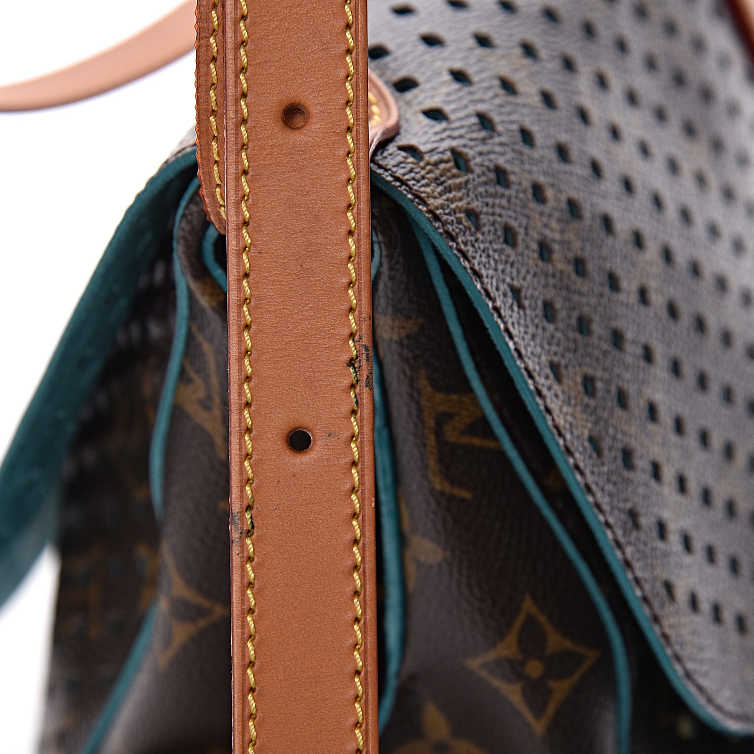 Louis Vuitton Monogram SC Flore Saumur Teal 10 of 11