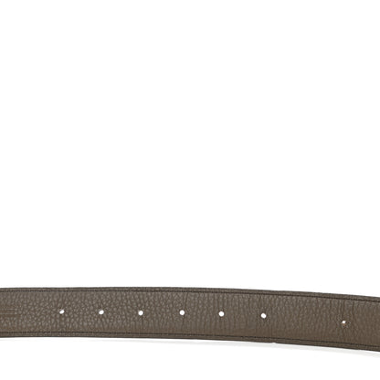 Hermes Togo Box 42mm Strie H Belt 95 Black Eucalyptus 6 of 10
