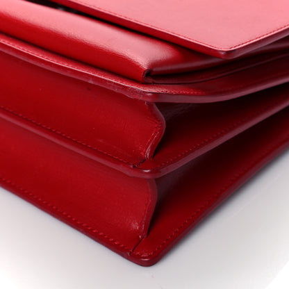 Saint Laurent Grained Calfskin Medium Monogram Sunset Red 9 of 9