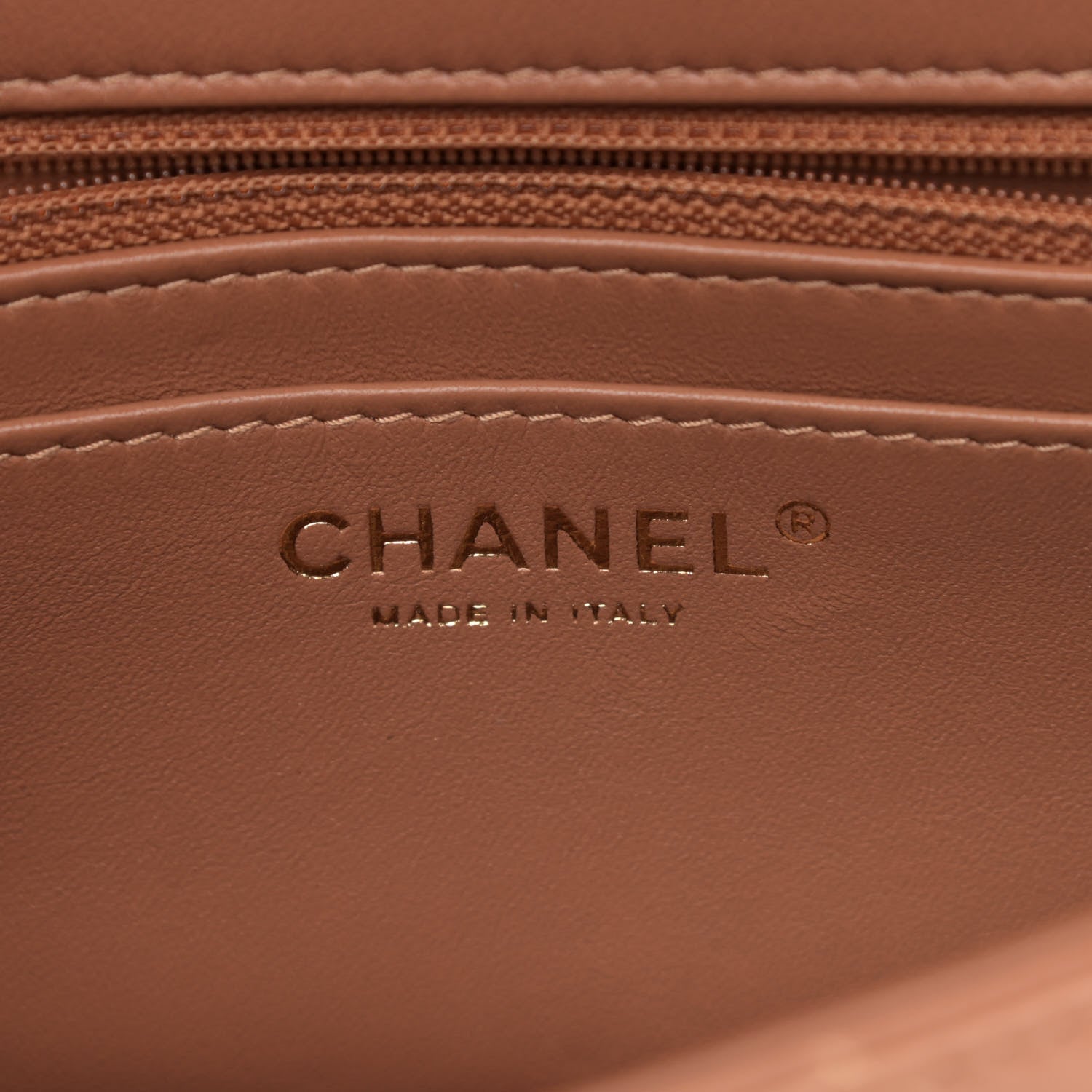 Chanel Lambskin Quilted Mini Rectangular Flap Brown 6 of 11