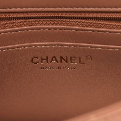 Chanel Lambskin Quilted Mini Rectangular Flap Brown 6 of 11