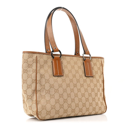 Gucci Monogram Medium Tote Beige Brown 3 of 7