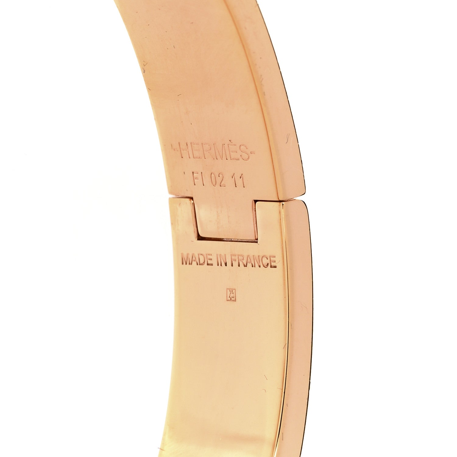 Hermes Enamel Narrow Clic Clac H Bracelet PM Marron Glace 4 of 4